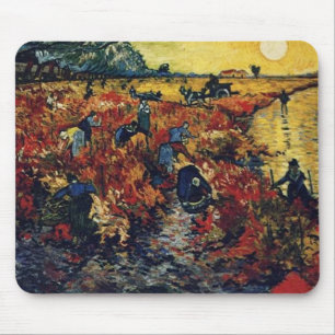 Tapis De Souris Vignoble rouge, Van Gogh, 1888