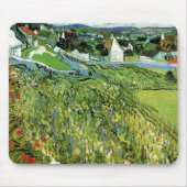Tapis De Souris Vignobles avec vue sur Auvers par Vincent van Gogh (Devant)