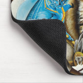 Tapis De Souris Viking Cat Blue Dragon (Coin)