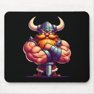 Tapis De Souris Viking Flexing Muscles Van Lover Bodybuilding Gym