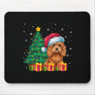Tapis De Souris Vilain Apoo Santa Hat lumières de Noël Amoureux de