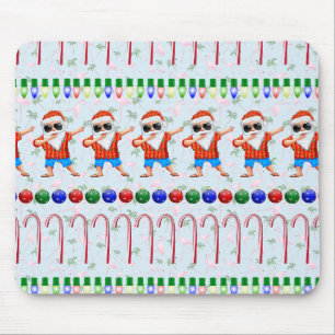 Tapis De Souris Vilain Noël Dabbing Père Noël