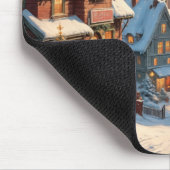 Tapis De Souris Village de Noël enneigé (Coin)