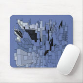 Tapis De Souris Ville bleu violet (Avec souris)