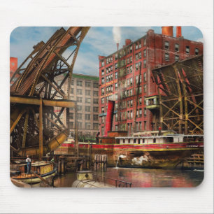 Tapis De Souris Ville - Chicago IL - Revalorisé 1907