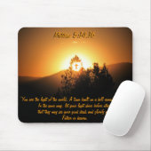 Tapis De Souris Ville de 5:14,16 de Matthew sur une colline (Avec souris)