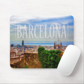 Tapis De Souris Ville de Barcelone (Avec souris)