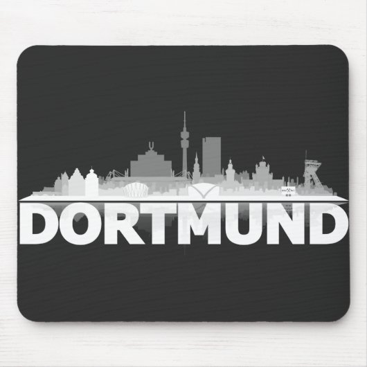 Tapis De Souris Ville de Dortmund Skyline (Devant)