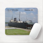 Tapis De Souris Ville de Milwaukee mousepad (Avec souris)