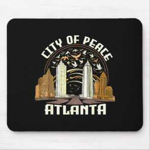 Tapis De Souris Ville de paix Atlanta Souvenir Hommes Femmes Géorg