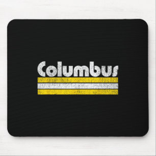 Tapis De Souris Ville de soccer vintage de Columbus