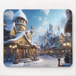 Tapis De Souris Ville d'hiver