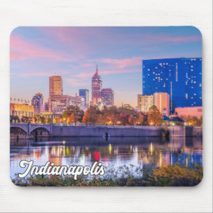 Tapis De Souris Ville D'Indianapolis, Indiana, États-Unis