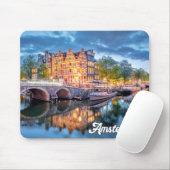 Tapis De Souris Ville Historique D'Amsterdam, Pays-Bas (Avec souris)