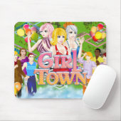 Tapis De Souris Ville Mousepad de fille (Avec souris)