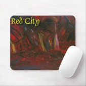 TAPIS DE SOURIS VILLE ROUGE (Avec souris)