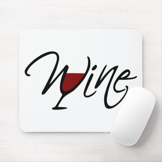 TAPIS DE SOURIS VIN (Avec souris)