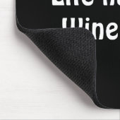 Tapis De Souris vin blanc avec citation noir (Coin)