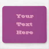 Tapis De Souris Vin de prune Purple Printemps saison couleur solid (Devant)