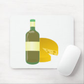 Tapis De Souris Vin et fromage (Avec souris)
