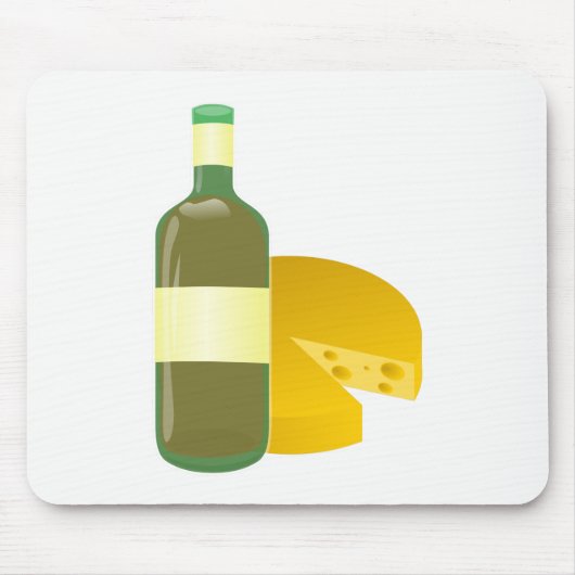 Tapis De Souris Vin et fromage (Devant)
