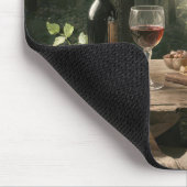 Tapis De Souris Vin Et Pain En Forêt Été (Coin)
