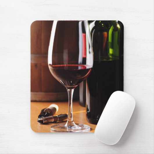 Tapis De Souris Vin rouge (Avec souris)