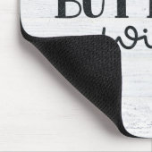 Tapis De Souris Vin Rouge Poulé Sur Bois (Coin)