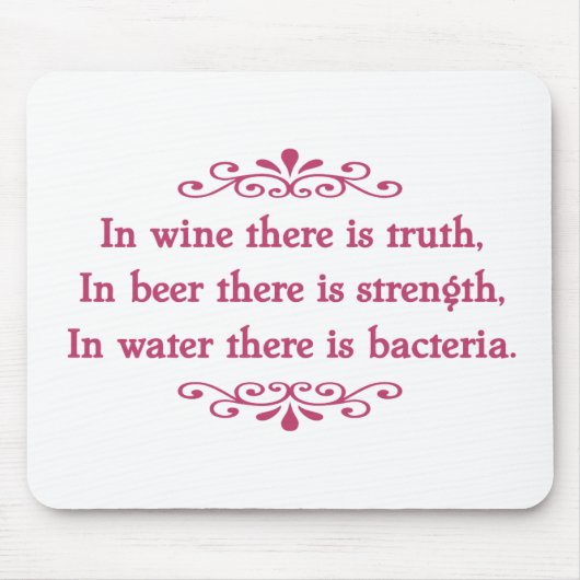 Tapis De Souris Vin Veritas - Cf d'en (Devant)