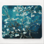 Tapis De Souris Vincent Van Gogh Almond Blossoms Dark Turquoise<br><div class="desc">Artiste : Vincent Van Gogh Titre : Les fleurs d'amandes ont modifié la couleur</div>