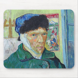 Tapis De Souris Vincent van Gogh - Autoportrait à l'oreille bandée