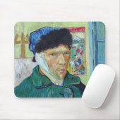 Tapis De Souris Vincent van Gogh - Autoportrait avec oreille bandé (Avec souris)