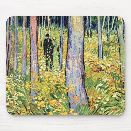 Tapis De Souris Vincent van Gogh - broussaille avec deux figures (Devant)