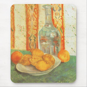 Tapis De Souris Vincent van Gogh - Carafe et citrons sur une assie