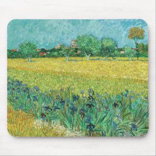 Tapis De Souris Vincent van Gogh - Champ aux iris près d'Arles