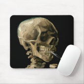 Tapis De Souris Vincent van Gogh - Crâne avec cigarette brûlante (Avec souris)