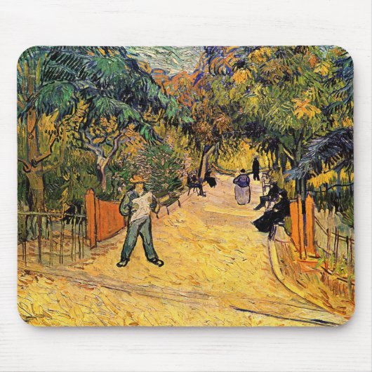 Tapis De Souris Vincent van Gogh - Entrée du Parc Public, Arles (Devant)
