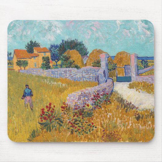 Tapis De Souris Vincent van Gogh - Ferme en Provence (Devant)