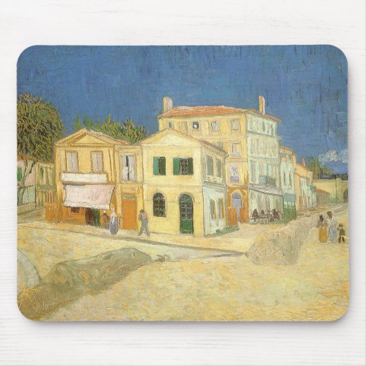 Tapis De Souris Vincent van Gogh - La Maison Jaune (La Rue) (Devant)