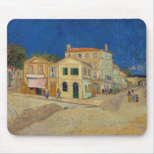Tapis De Souris Vincent van Gogh - La Maison Jaune / La Rue