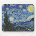 Tapis De Souris Vincent van Gogh | La Nuit étoilée, juin 1889<br><div class="desc">The Starry Night,  juin 1889 (huile sur toile),  Gogh,  Vincent van (1853-90) / Museum of Modern Art,  New York,  USA / The Bridgeman Art Library | Numéro de collection d'images : XOS702746</div>
