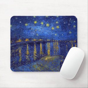 Tapis De Souris Vincent Van Gogh, La Nuit étoilée peinture