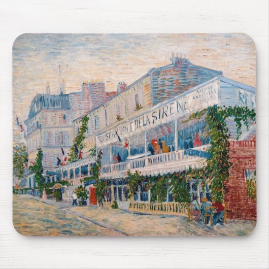 Tapis De Souris Vincent van Gogh - Le Restaurant de la Sirene (Devant)