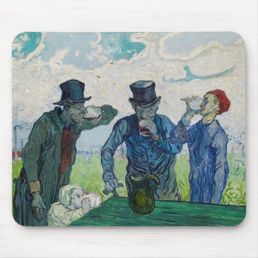 Tapis De Souris Vincent van Gogh - Les buveurs, après Daumier (Devant)