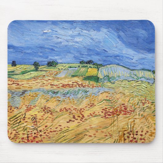 Tapis De Souris Vincent van Gogh - Les champs / Plaine à Auvers (Devant)