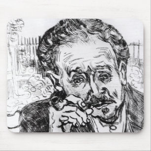 Tapis De Souris Vincent van Gogh   l'homme avec le tuyau