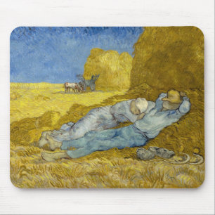 Tapis De Souris Vincent Van Gogh - Midi, repos du travail / La Sie