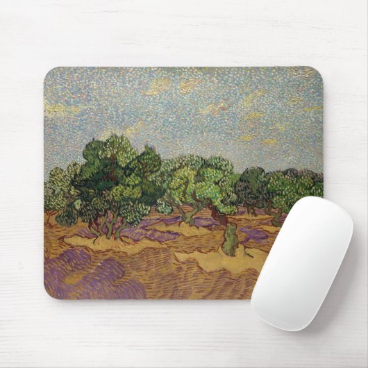 Tapis De Souris Vincent van Gogh - Olive Trees (Avec souris)