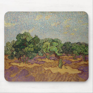 Tapis De Souris Vincent van Gogh - Oliviers