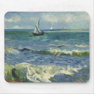 Tapis De Souris Vincent van Gogh - paysage marin près de Les